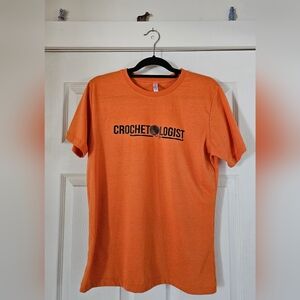 Crochetologist Women's Orange Tee